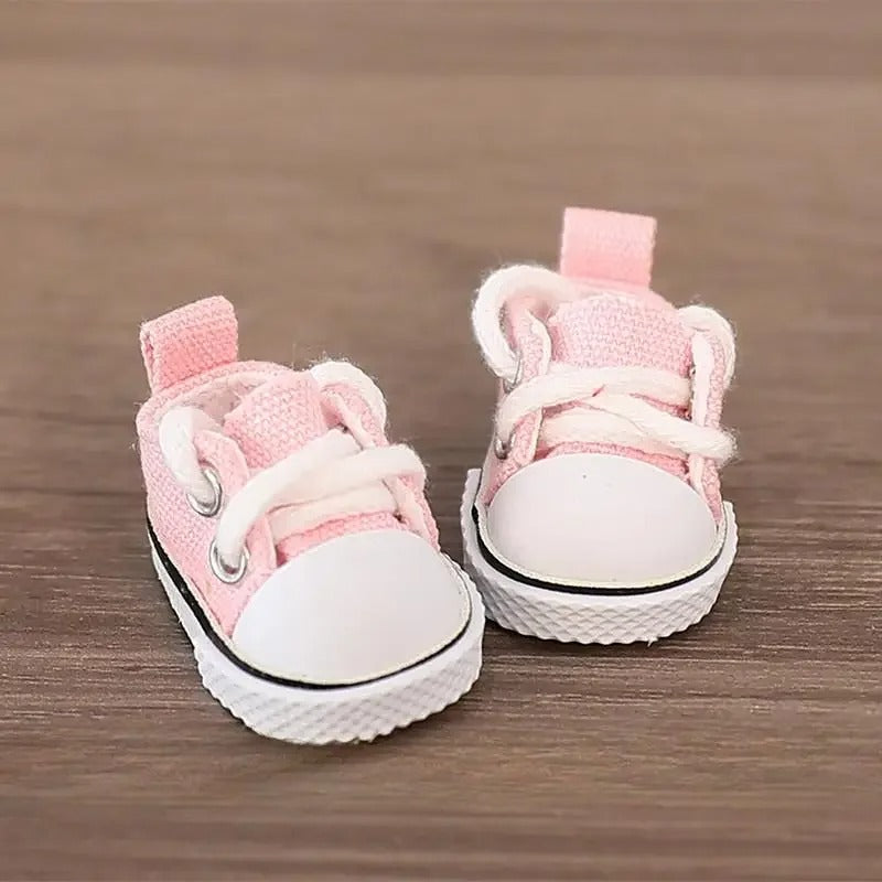 17cm LABUBU Doll Shoes – Stylish Cotton Sneakers for Dress-Up