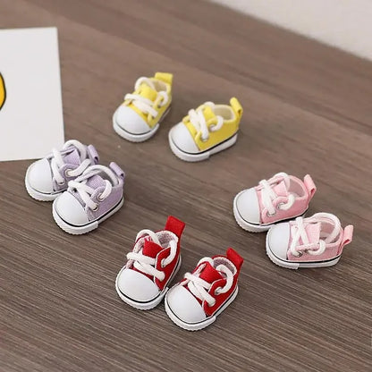 17cm LABUBU Doll Shoes – Stylish Cotton Sneakers for Dress-Up