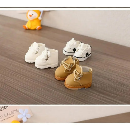 17cm LABUBU Doll Shoes – Stylish Cotton Sneakers for Dress-Up