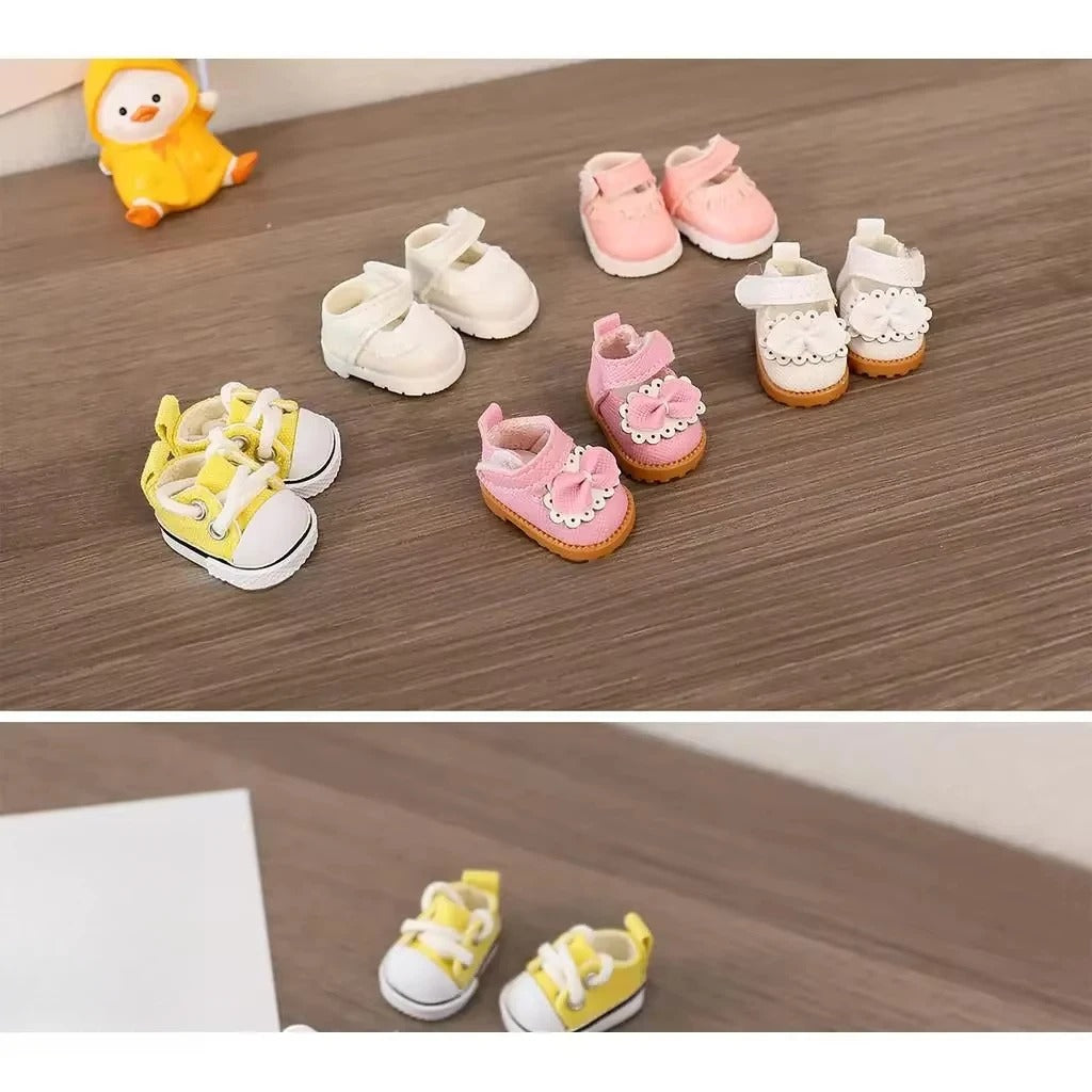 17cm LABUBU Doll Shoes – Stylish Cotton Sneakers for Dress-Up